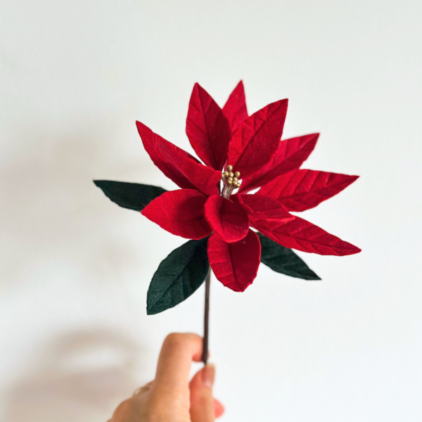 43 Felt poinsettia