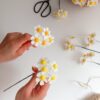 12 Felt flower daisy bouquet