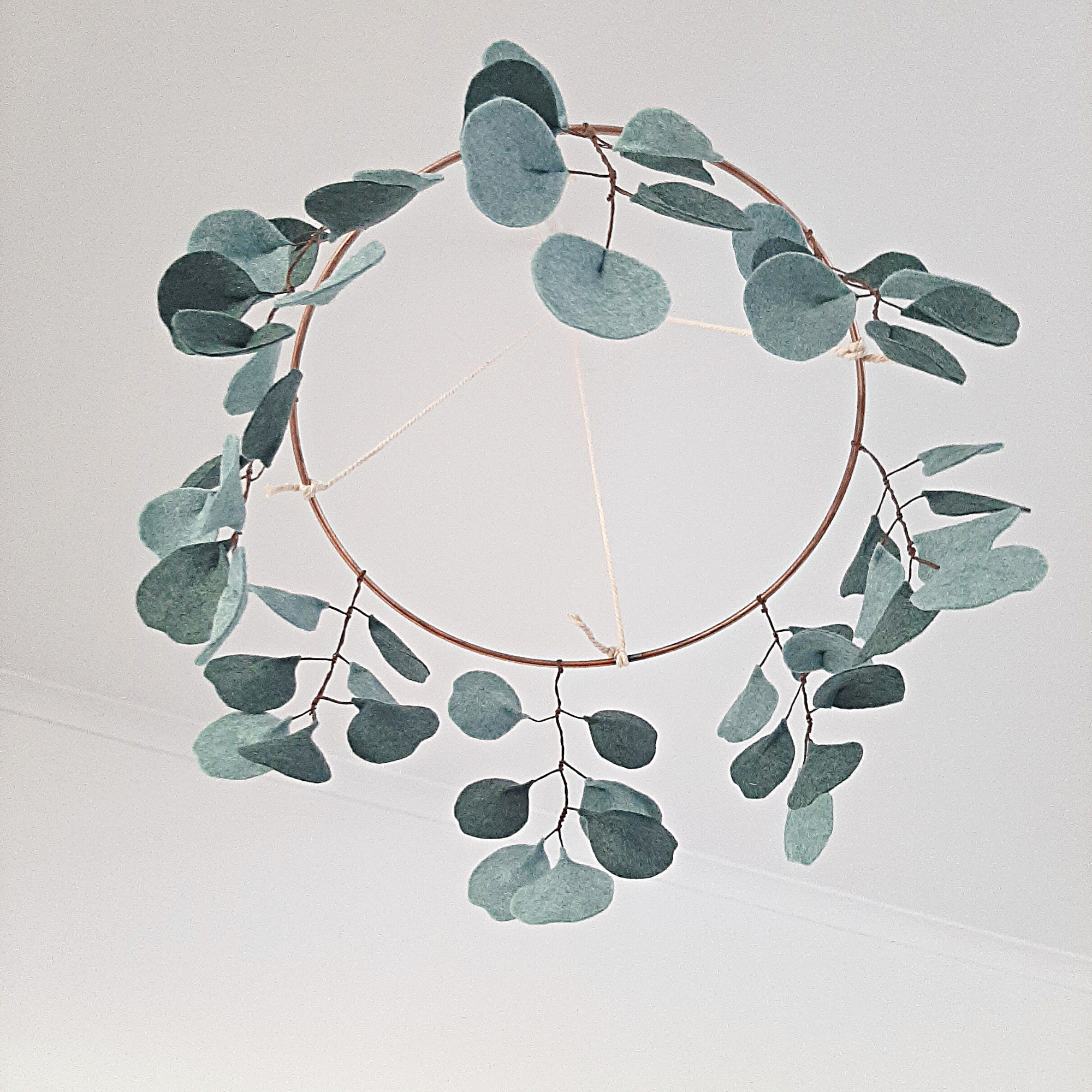 Baby Cot Mobile Silver Dollar Eucalyptus The Tsubaki