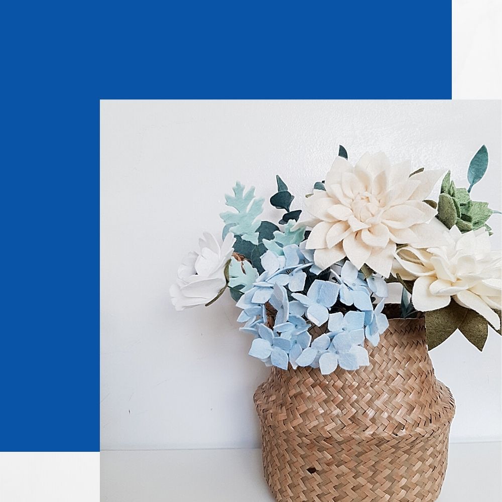 blue Hydrangea bouquet