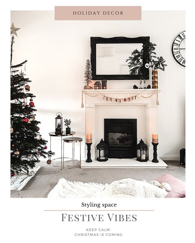 Holiday styling living room decor