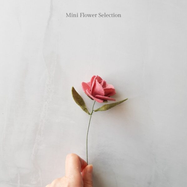 Mini felt Flower Selection Rose