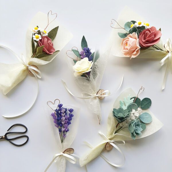 Mini felt bouquet collection