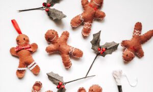 Felt Gingerbread men