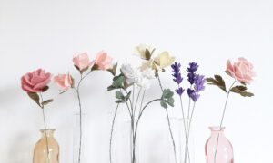 mini flower selection felt flowers