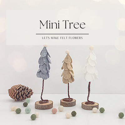 DIY felt mini tree