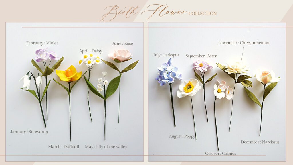Birth flower collection