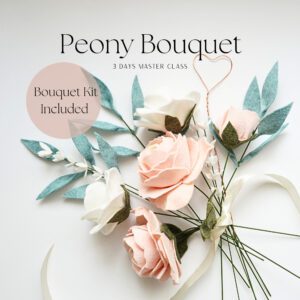Peony Bouquet master class and kit