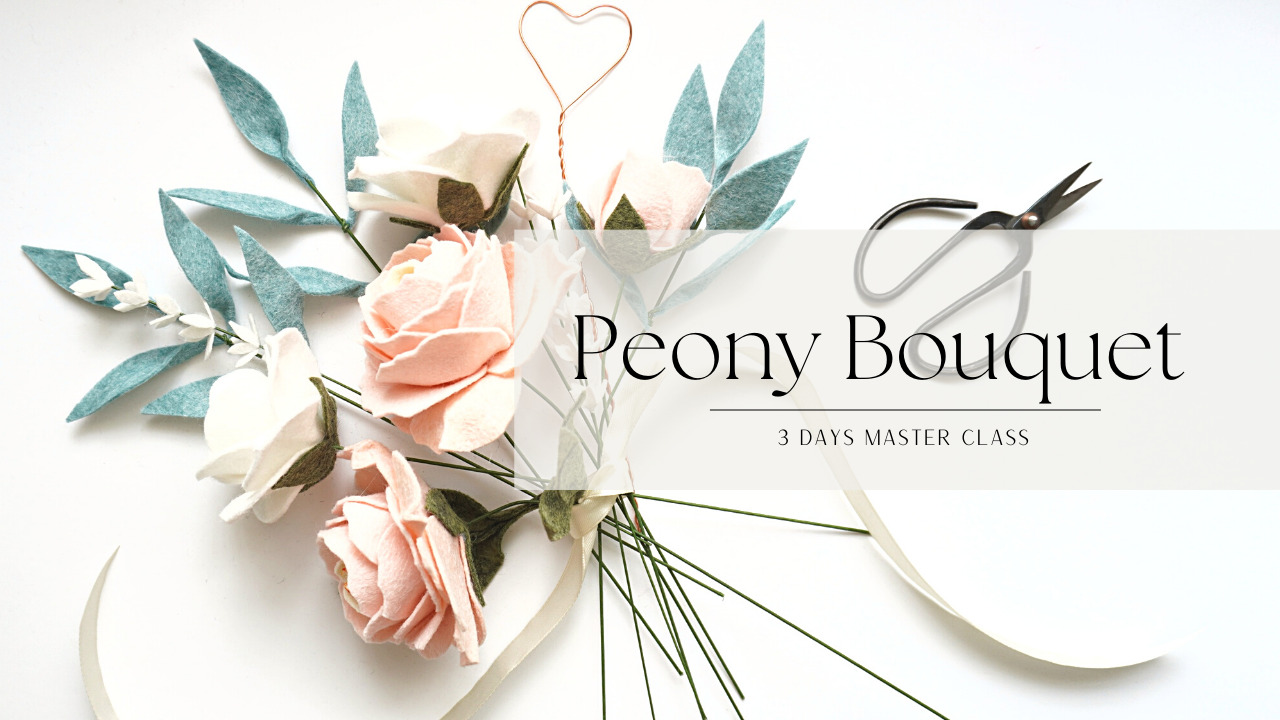 Peony Bouquet 3 Days Master Class (ピオニーブーケコース DIYキットなし)
