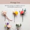 18 Typewriter font message flower card