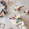Felt wildflower rainbow mini bouquet 7 Felt wildflower rainbow mini bouquet 7