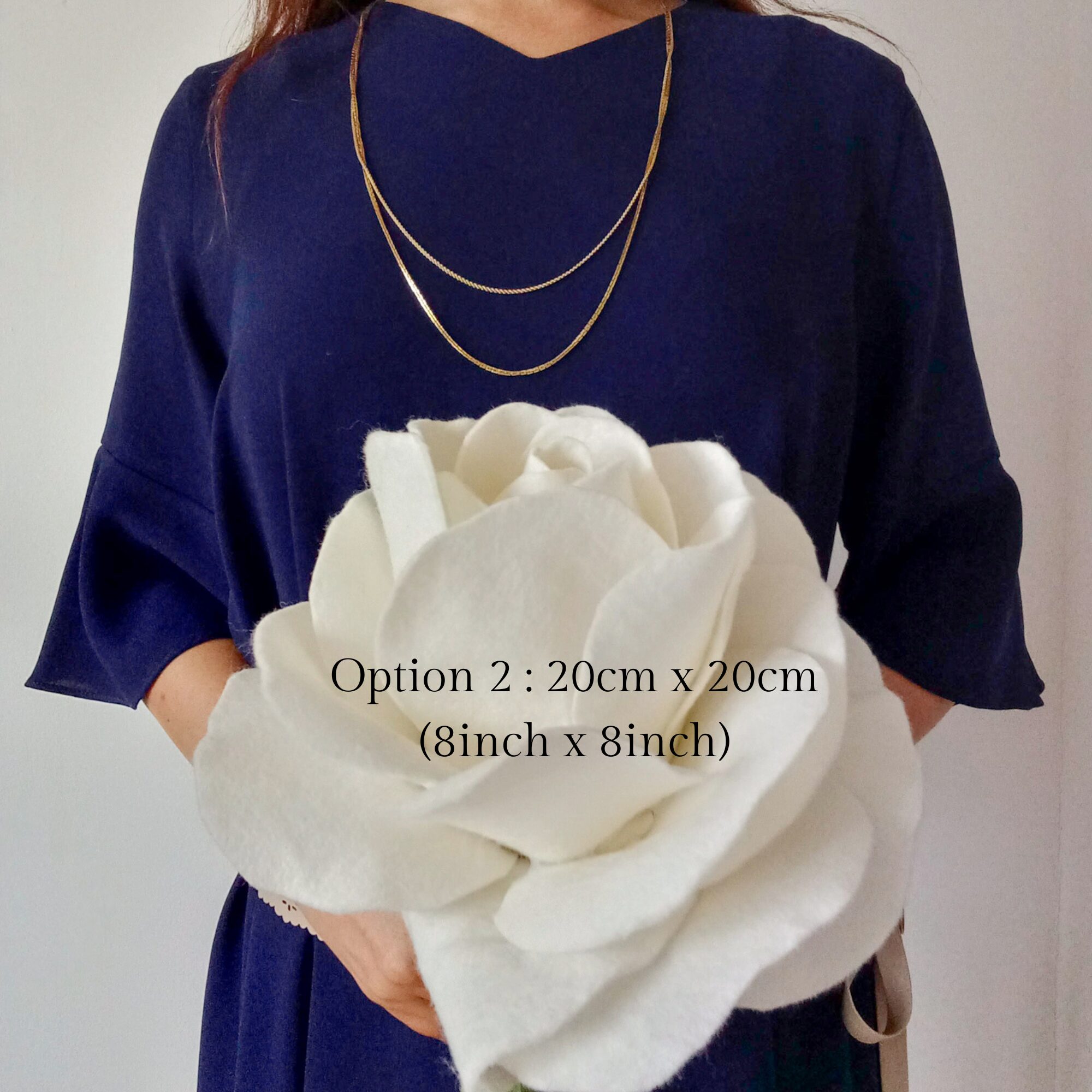 felt giant rose statement flower option 2
