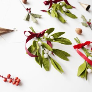 Felt Mistletoe sprig