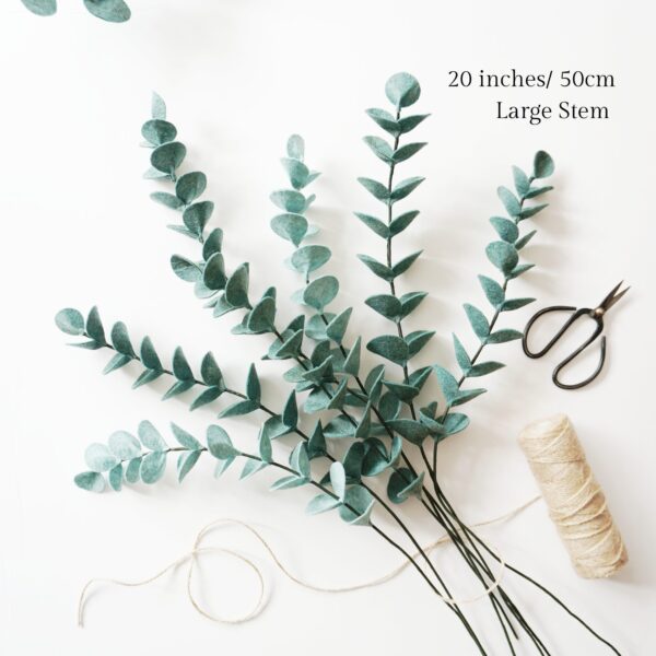 felt eucalyptus single stem large branch felt eucalyptus single stem large branch