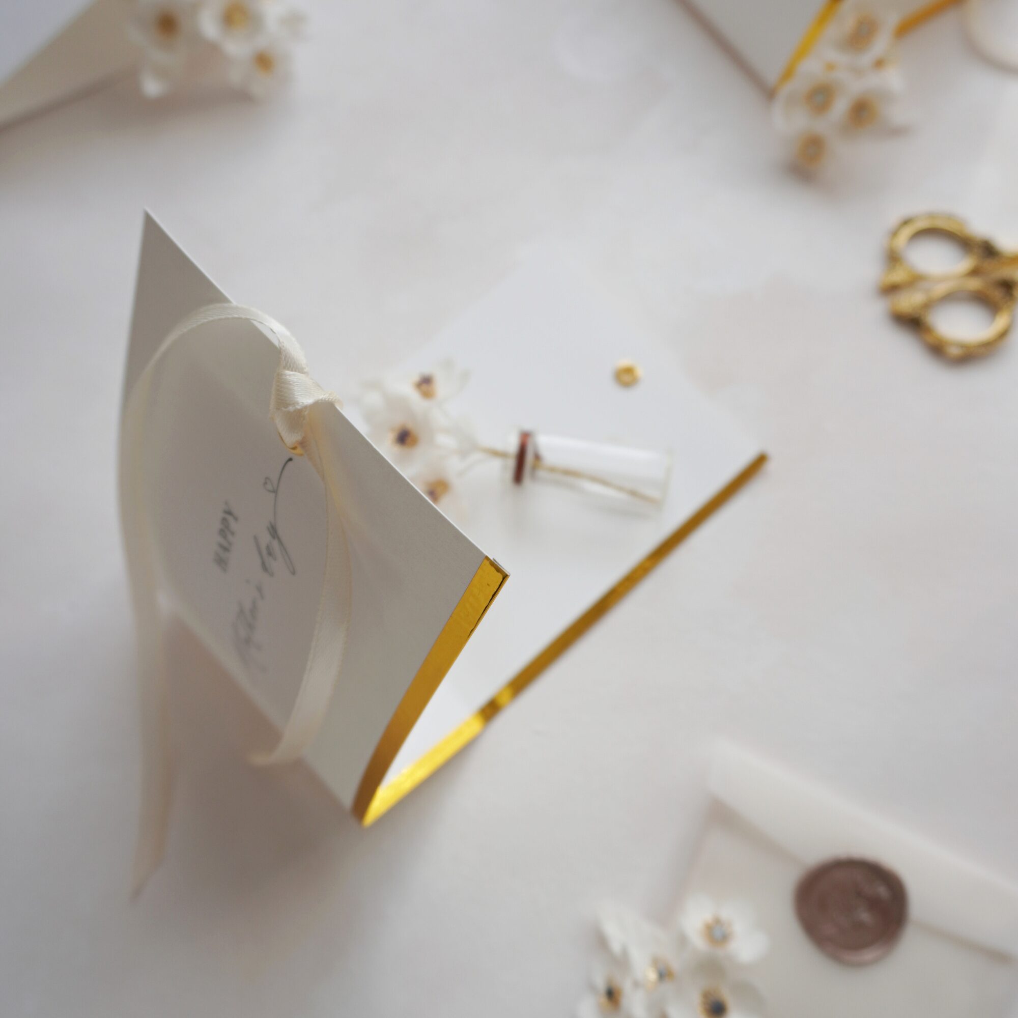 Mini cherry blossom greeting card