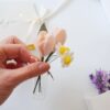 felt Super mini Tulip daisy bouquet