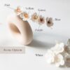 Felt cherry blossom with gemstone option Felt cherry blossom with gemstone option