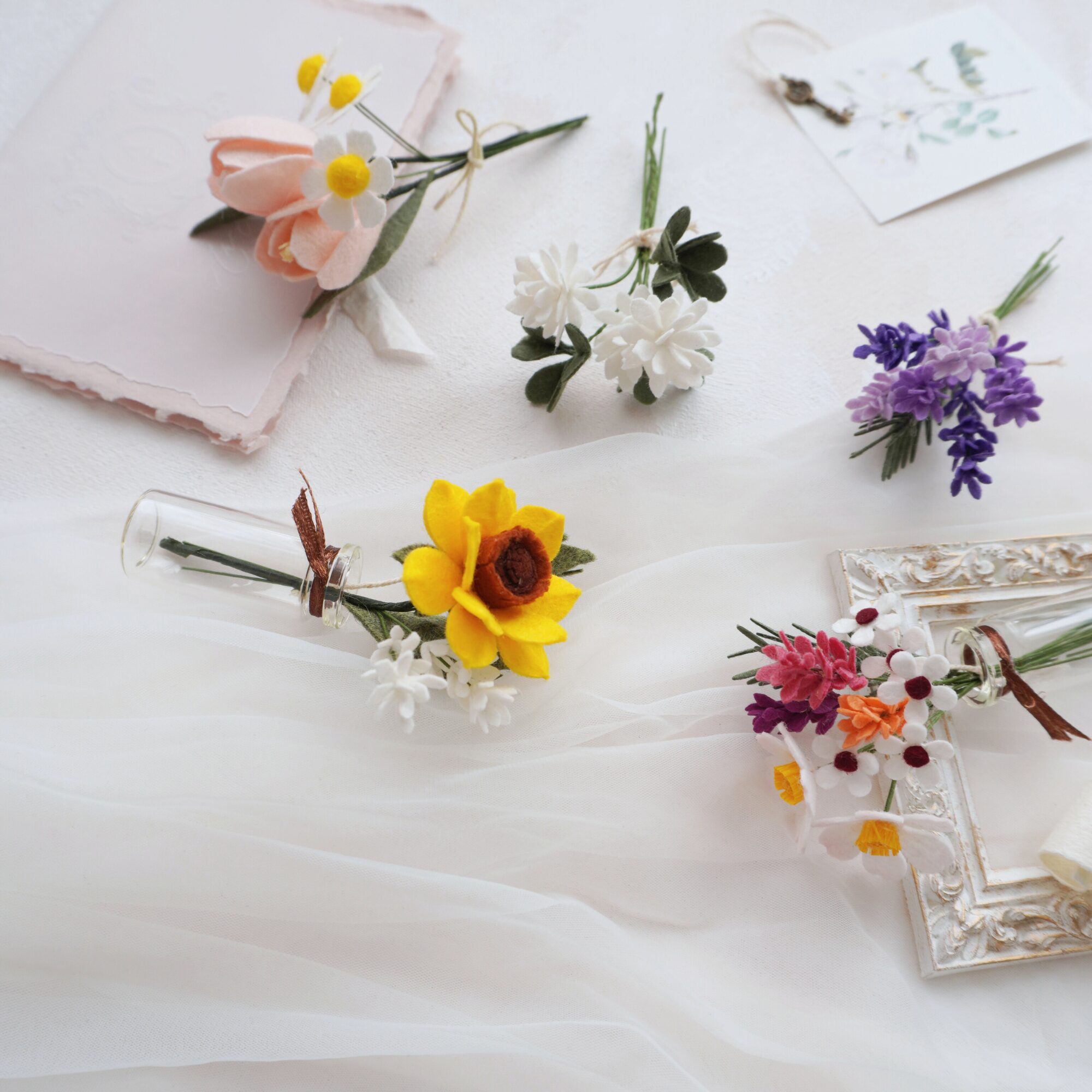 felt Super mini bouquet collection 2 image 3 felt Super mini bouquet collection 2 image 3