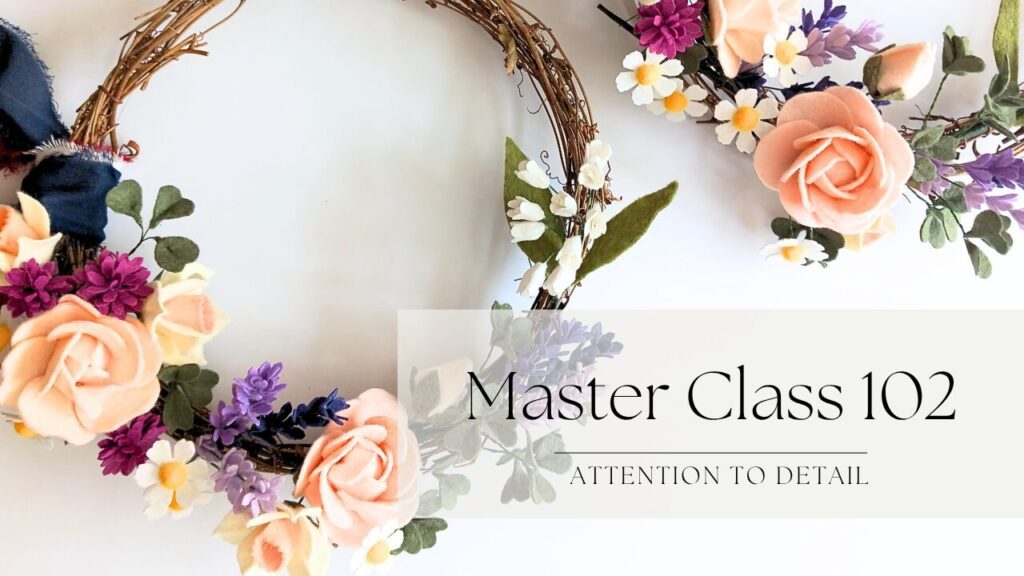 Felt flower master class 102