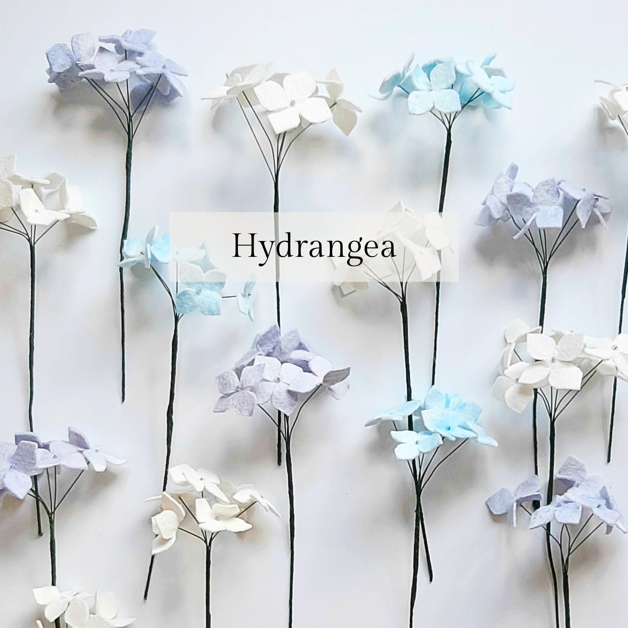 felt flower tutorials online course hydrangea