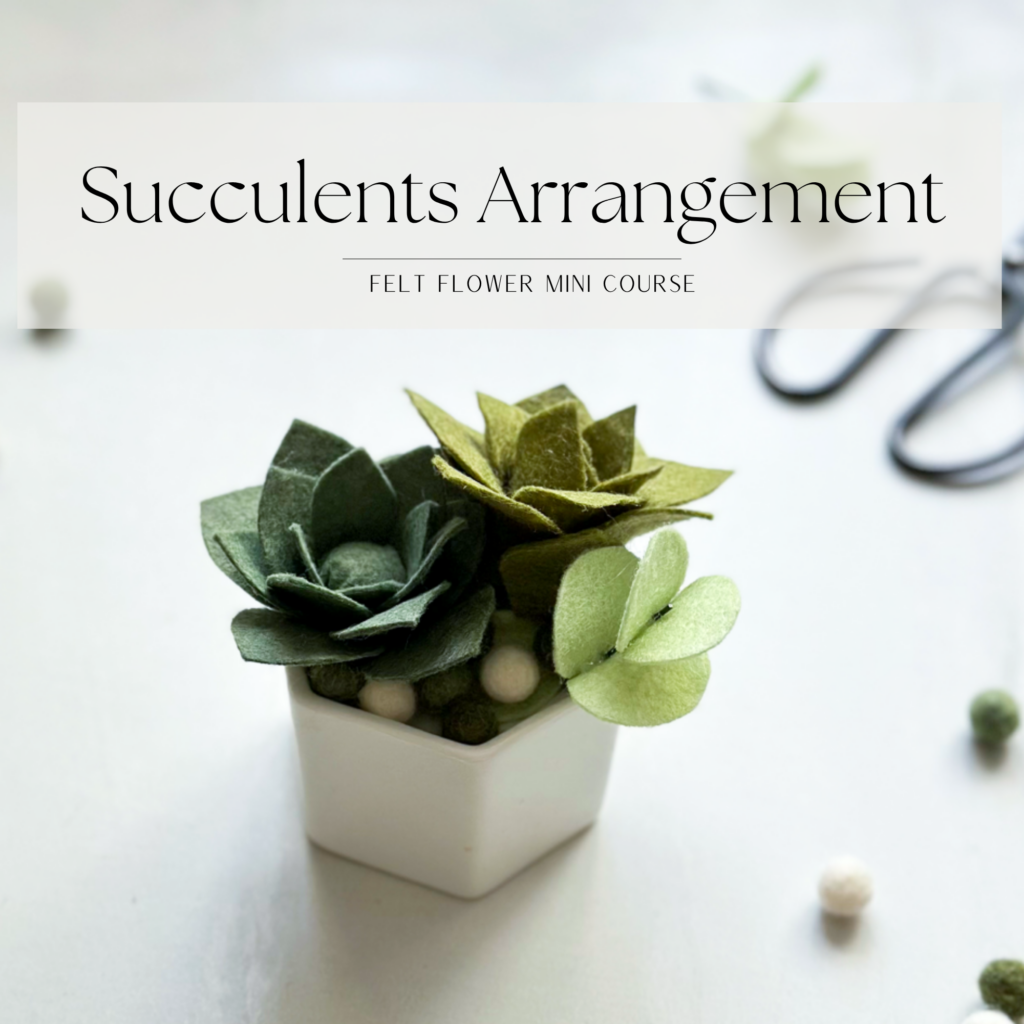 Succulents arrangement online mini course image
